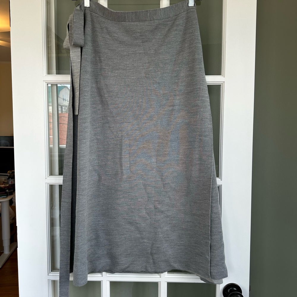 J. Crew Knit Gray Women’s Wrap Skirt